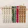 Set of OwlForest Hand-Dyed Threads for the “Gingerbread Christmas” Chart (Thread Trade n.a. Kirov)