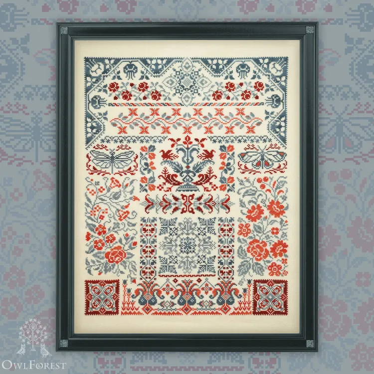Printed embroidery chart “Southern Land”