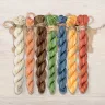 Set of OwlForest Hand-Dyed Threads for the “Domovoy” or “House Spirit” Chart (Thread Trade n.a. Kirov)