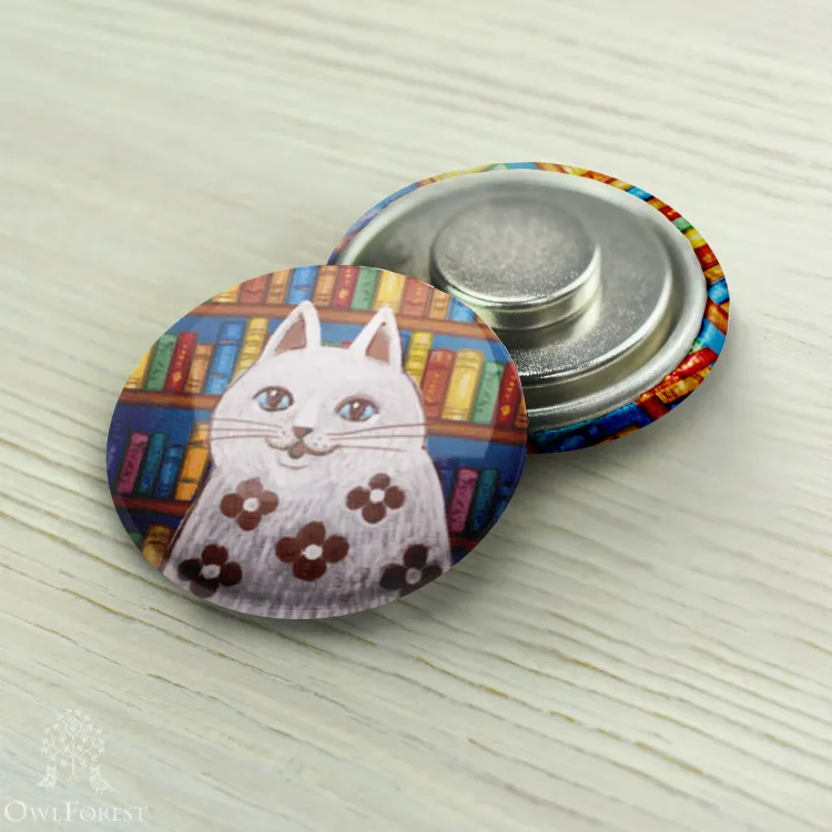 Magnet Needle Minder “Poetic cat”