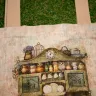 “Cupboard with Owls” Linen Shopping Bag 