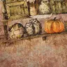 “Cupboard with Owls” Linen Shopping Bag 
