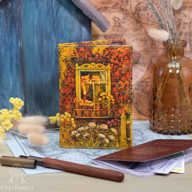 “Autumn Cats” Passport Cover