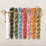 Set of OwlForest Hand-Dyed Threads for the “Color of the Summer” Chart (Thread Trade n.a. Kirov)
