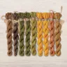 Set of OwlForest Hand-Dyed Threads for the “Sunflower House” Chart (DMC)