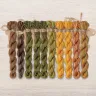Set of OwlForest Hand-Dyed Threads for the “Sunflower House” Chart (DMC)
