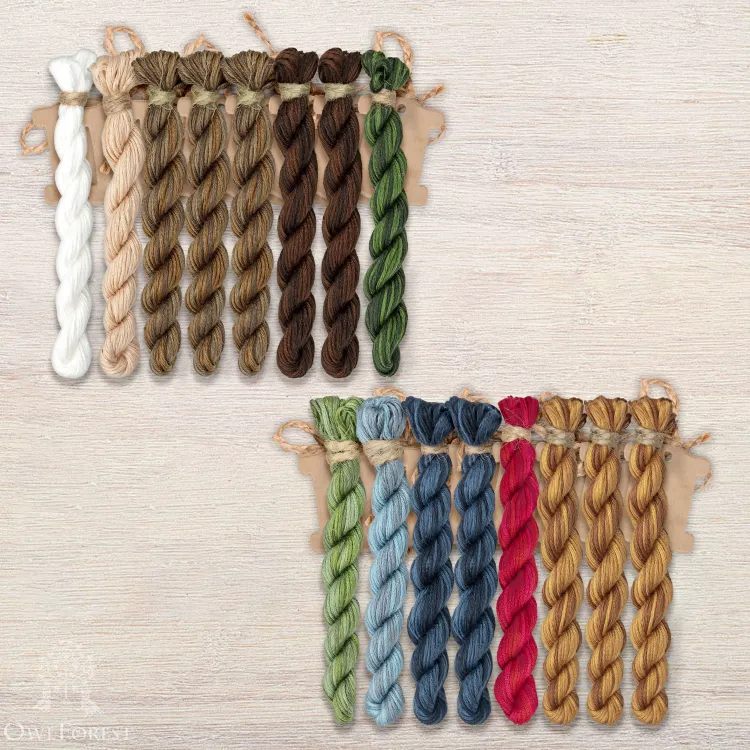 Set of OwlForest Hand-Dyed Threads for the “Verona Days” (Thread Trade n.a. Kirov)