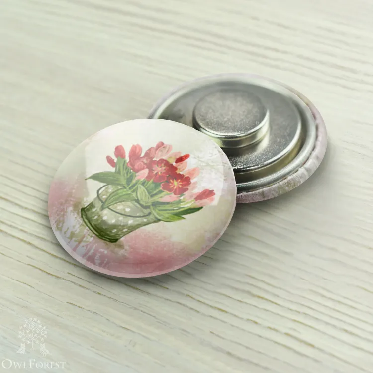 Magnet Needle Minder “Bucket of tulips” 