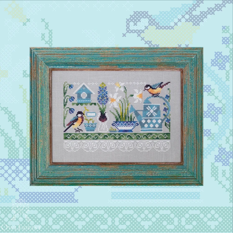 Digital embroidery chart “Gardener’s Shelf”
