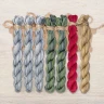 Set of OwlForest Hand-Dyed Threads for the “Pomegranate Alphabe” (Thread Trade n.a. Kirov) 