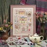 Printed embroidery chart “Tea Sampler”