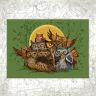 “Owl Parliament” Postcard
