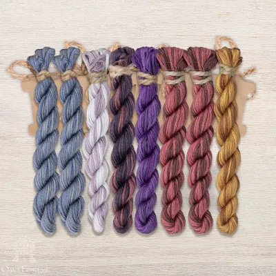 Set of OwlForest Hand-Dyed Threads for the “Misty Morning” Chart (Thread Trade n.a. Kirov)