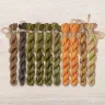 Set of OwlForest Hand-Dyed Threads for the “Sunflower House” Chart (Thread Trade n.a. Kirov)