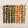 Set of OwlForest Hand-Dyed Threads for the “Sunflower House” Chart (Thread Trade n.a. Kirov)