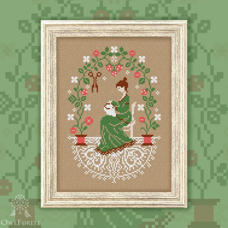 Digital embroidery chart “Cross-Stitching by Sunlight”