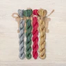 Set of OwlForest Hand-Dyed Threads for the “Pomegranate Alphabe. Happy Birthday” (DMC) 