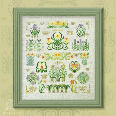 Printed embroidery chart “Prince Daffodil”