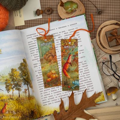 “Foxes” Set of 2 Bookmarks