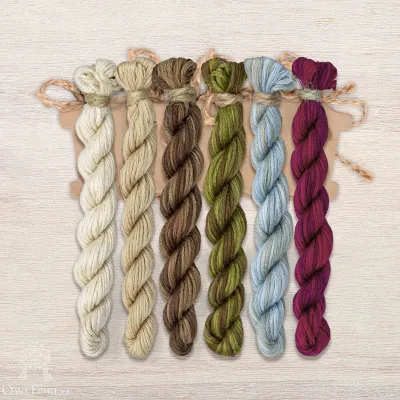 Set of OwlForest Hand-Dyed Threads for the “Magic Potion” Chart (Thread Trade n.a. Kirov)