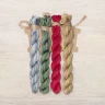 Set of OwlForest Hand-Dyed Threads for the “Pomegranate Alphabe. Happy Birthday” (Thread Trade n.a. Kirov) 
