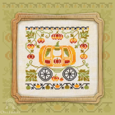 Free embroidery digital chart “Pumpkin Carriage”