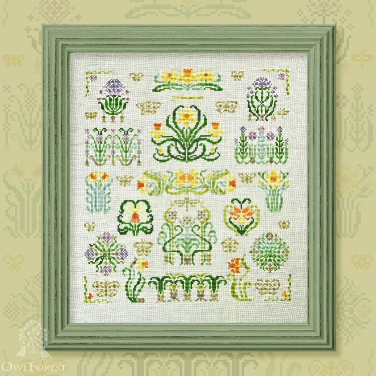 Digital embroidery chart “Prince Daffodil”