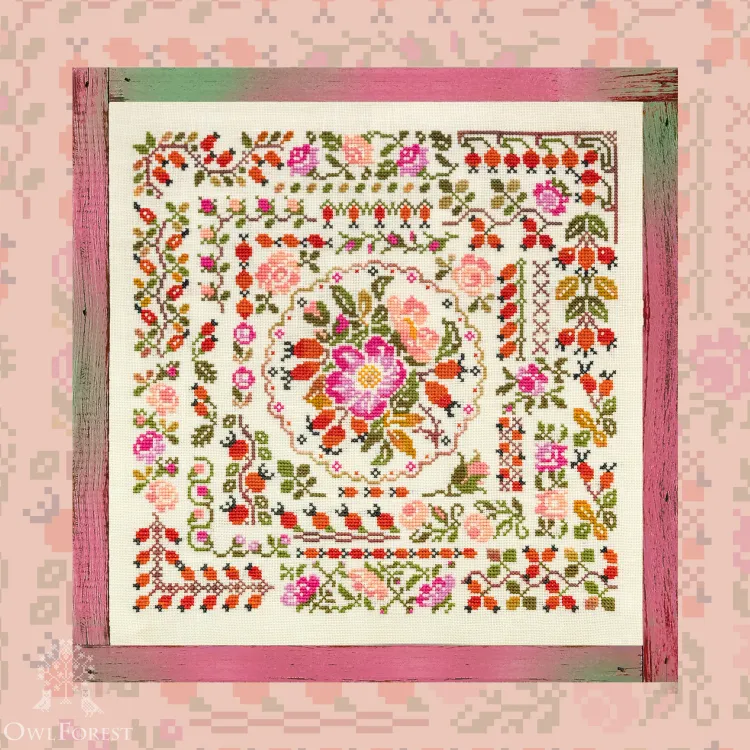 Embroidery kit “Rosehip Summer”