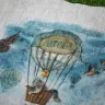 “Air-balloon Flight” Linen Shopping Bag 