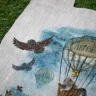 “Air-balloon Flight” Linen Shopping Bag 