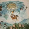 “Air-balloon Flight” Linen Shopping Bag 