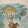 “Air-balloon Flight” Linen Shopping Bag 