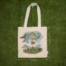 “Air-balloon Flight” Linen Shopping Bag 