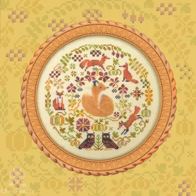 Free embroidery digital chart “Autumn Skittering”