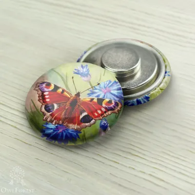 Magnet Needle Minder “Peacock Butterfly”