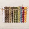 Set of OwlForest Hand-Dyed Threads for the “Pomegranate Oak” Chart (DMC)