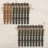 Set of OwlForest Hand-Dyed Threads for the “Sampler with Acorns” (Thread Trade n.a. Kirov) two-color Option 