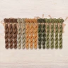 Set of OwlForest Hand-Dyed Threads for the “Oak Alphabet” (DMC) 