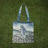 “Fluffy Snowflakes Princess” Linen Shopping Bag 