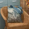 “Fluffy Snowflakes Princess” Linen Shopping Bag 