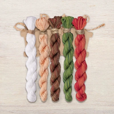 Set of OwlForest Hand-Dyed Threads for the “Cross-Stitching by Sunlight” (DMC) 