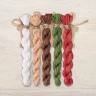 Set of OwlForest Hand-Dyed Threads for the “Cross-Stitching by Sunlight” (DMC) 