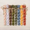 Set of OwlForest Hand-Dyed Threads for the “Vodyanoy” or “Water Spirit” Chart (DMC)