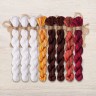 Set of OwlForest Hand-Dyed Threads for the “Winter Scenes” Chart (DMC)