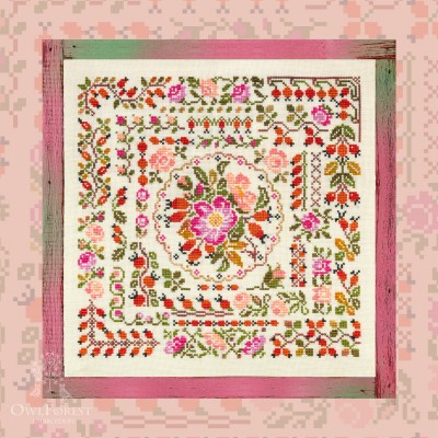 Digital embroidery chart “Rosehip Summer”