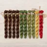 Set of OwlForest Hand-Dyed Threads for the “Transfigured Forest” Chart (Thread Trade n.a. Kirov)