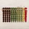 Set of OwlForest Hand-Dyed Threads for the “Transfigured Forest” Chart (Thread Trade n.a. Kirov)