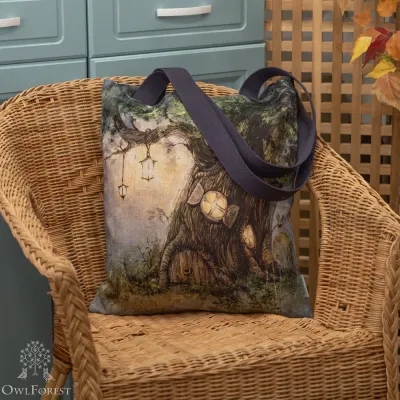 “Lullaby” Linen Shopping Bag 