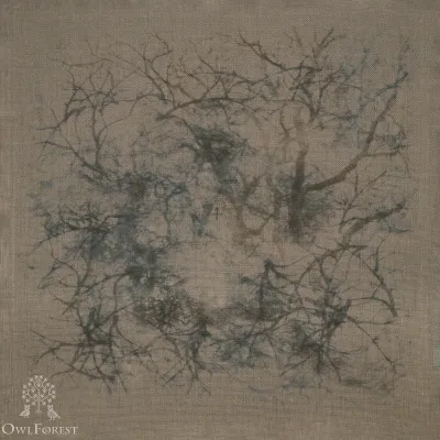 Printed Fabric “Black Wood”, 32ct