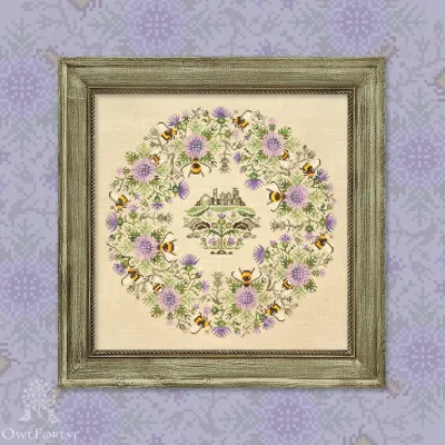 Printed embroidery chart “Bumblebee Noon”
